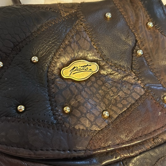 Vintage brown piatto crossbody bag - Picture 9 of 9